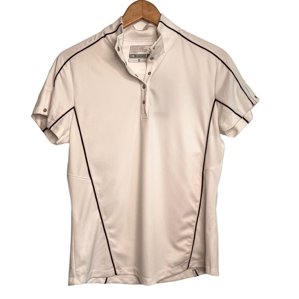Cutter & Buck Snap-Front Polo Golf Shirt NWT L